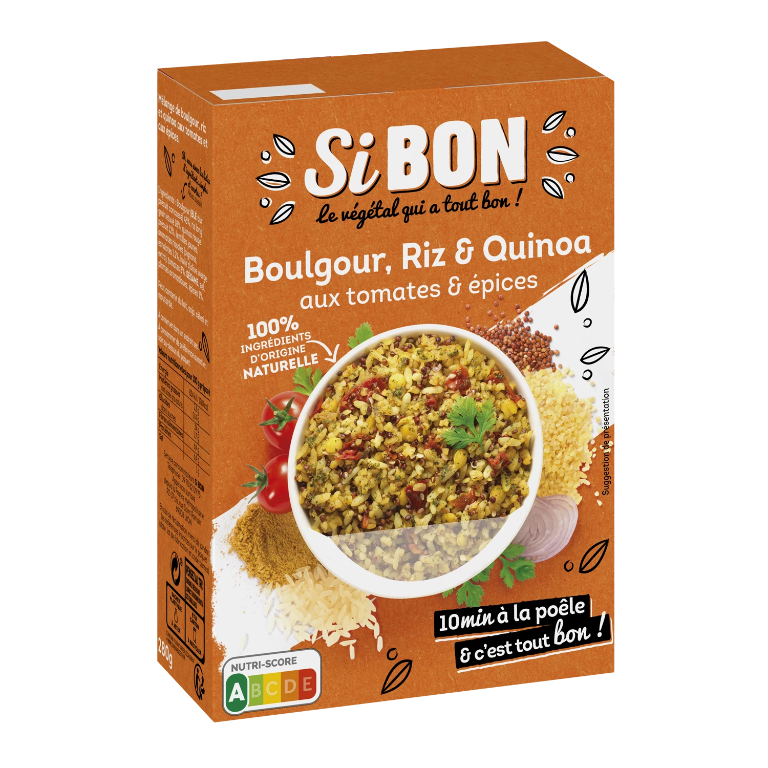 Bulgur Riso Quinoa con Spezie; 280g-SIBON