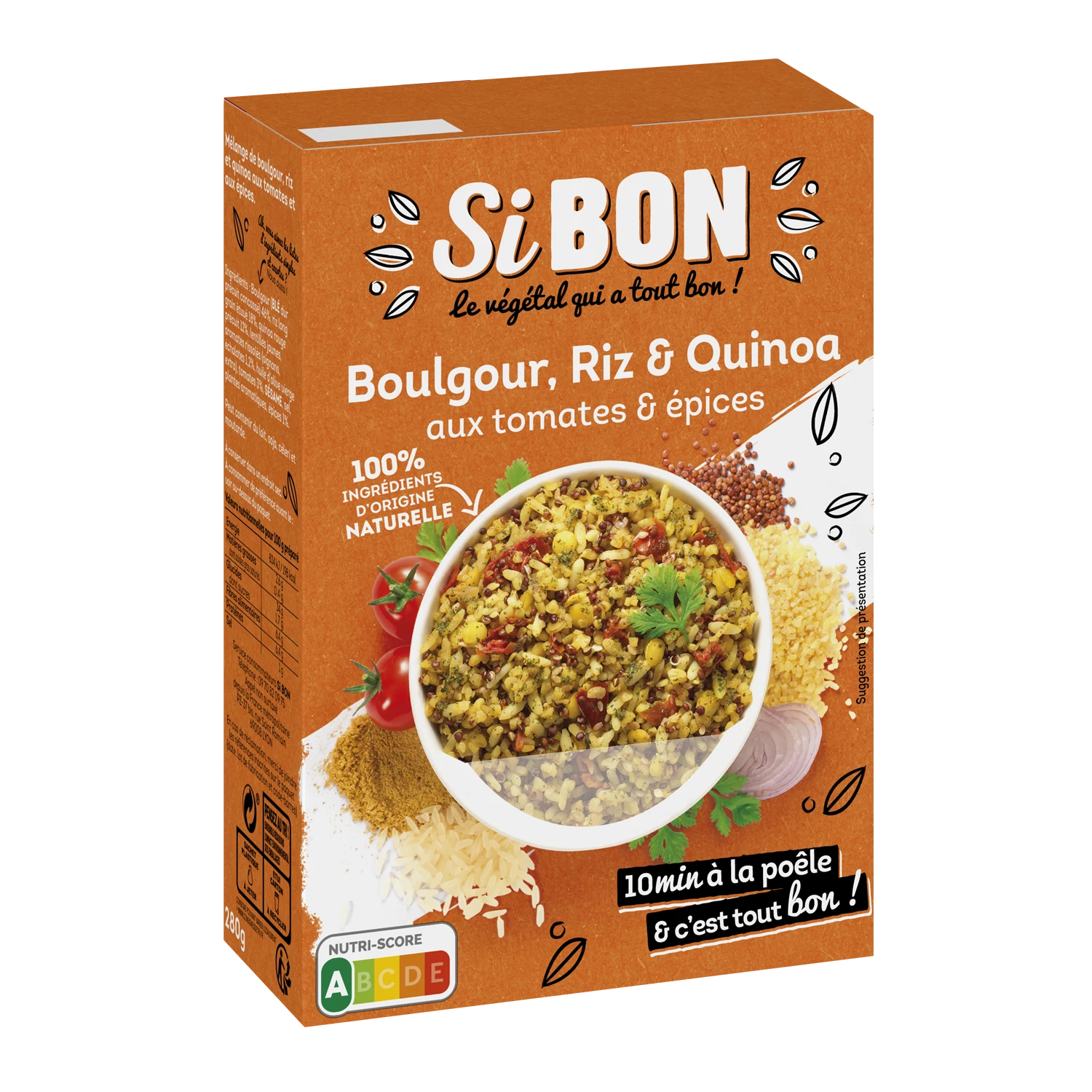 Quinua De Arroz Bulgur Con Especias; 280g- SIBÓN