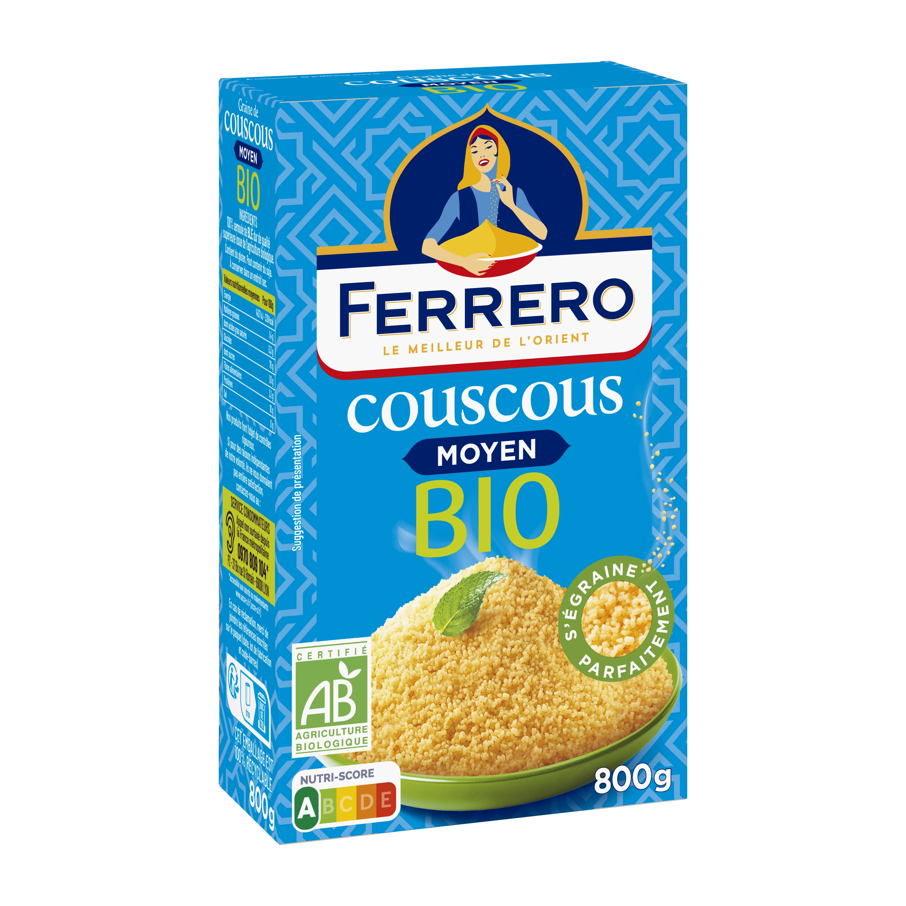 Fe Organic Couscous 800g