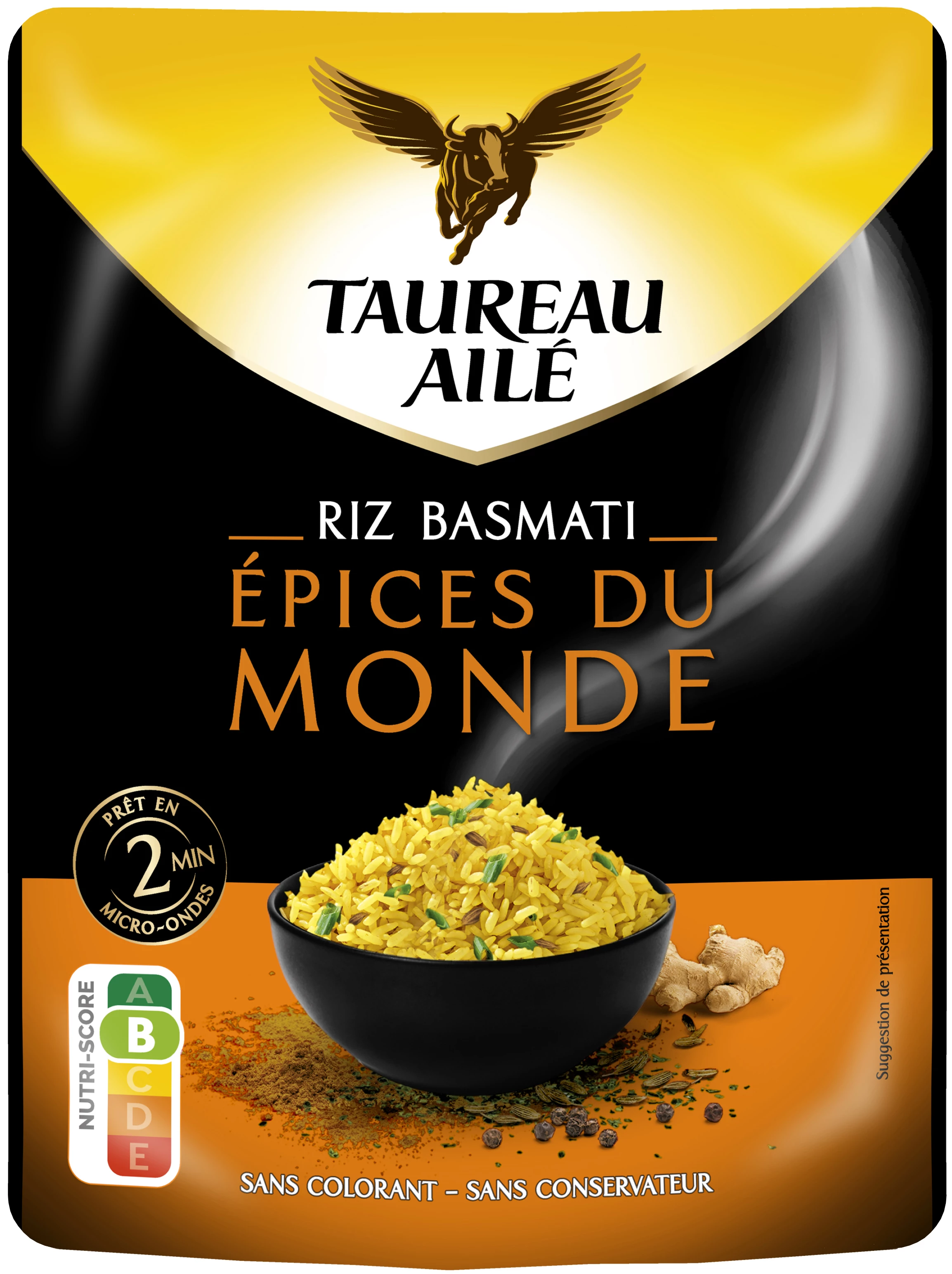 World Basmati Rice, 250g - TAUREAU AILÉ