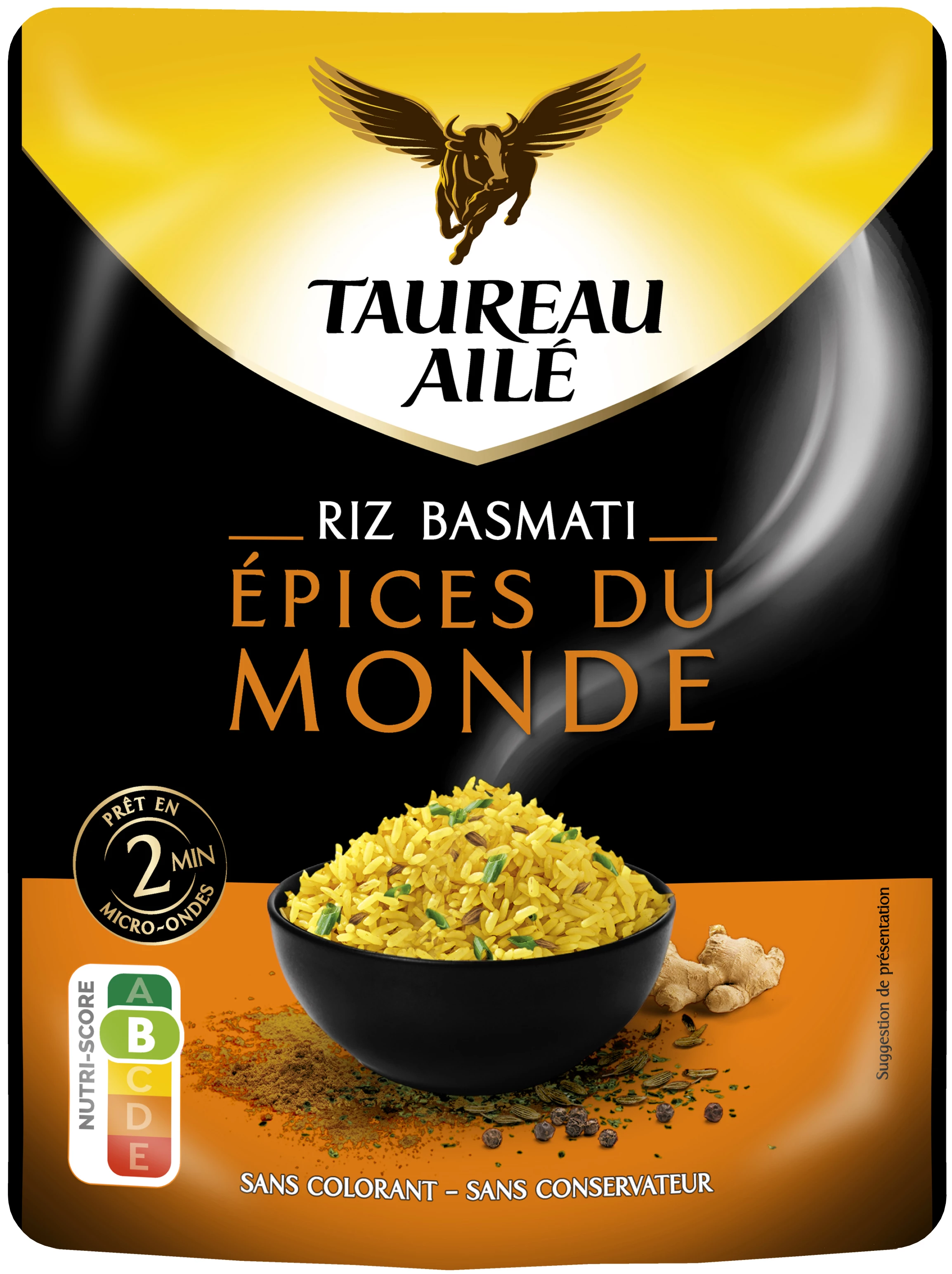 Wereld Basmati Rijst, 250g - TAUREAU AILÉ