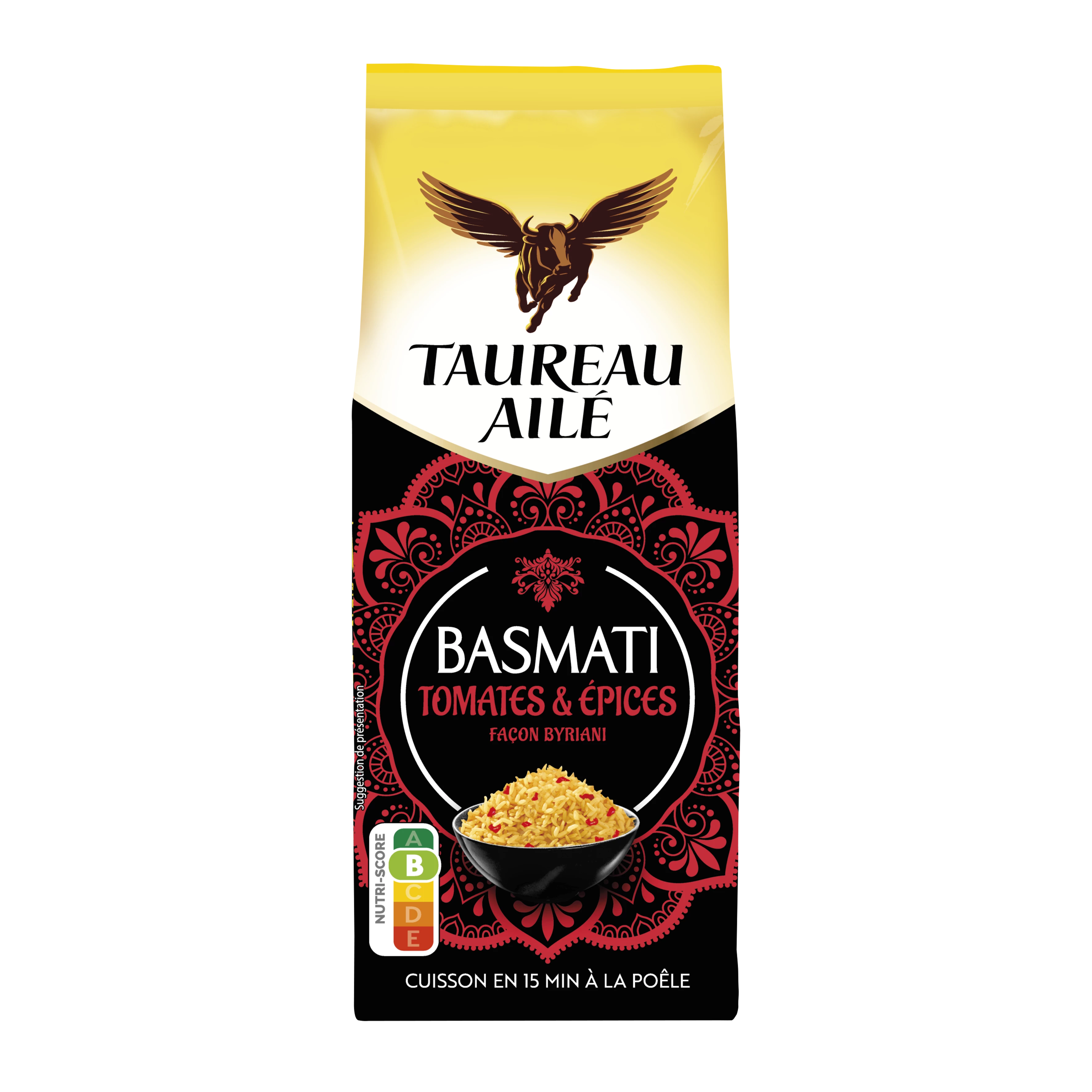 Riz Basmati Tomate Épices Byriani, 300g - TAUREAU AILE