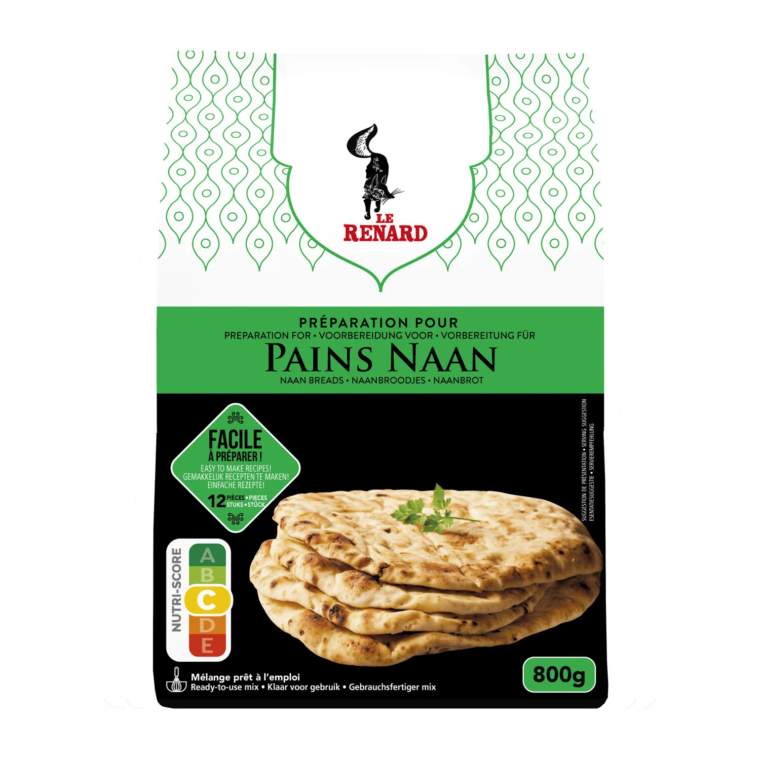 Cooking Preparation Naan Bread 800g - Le Renard