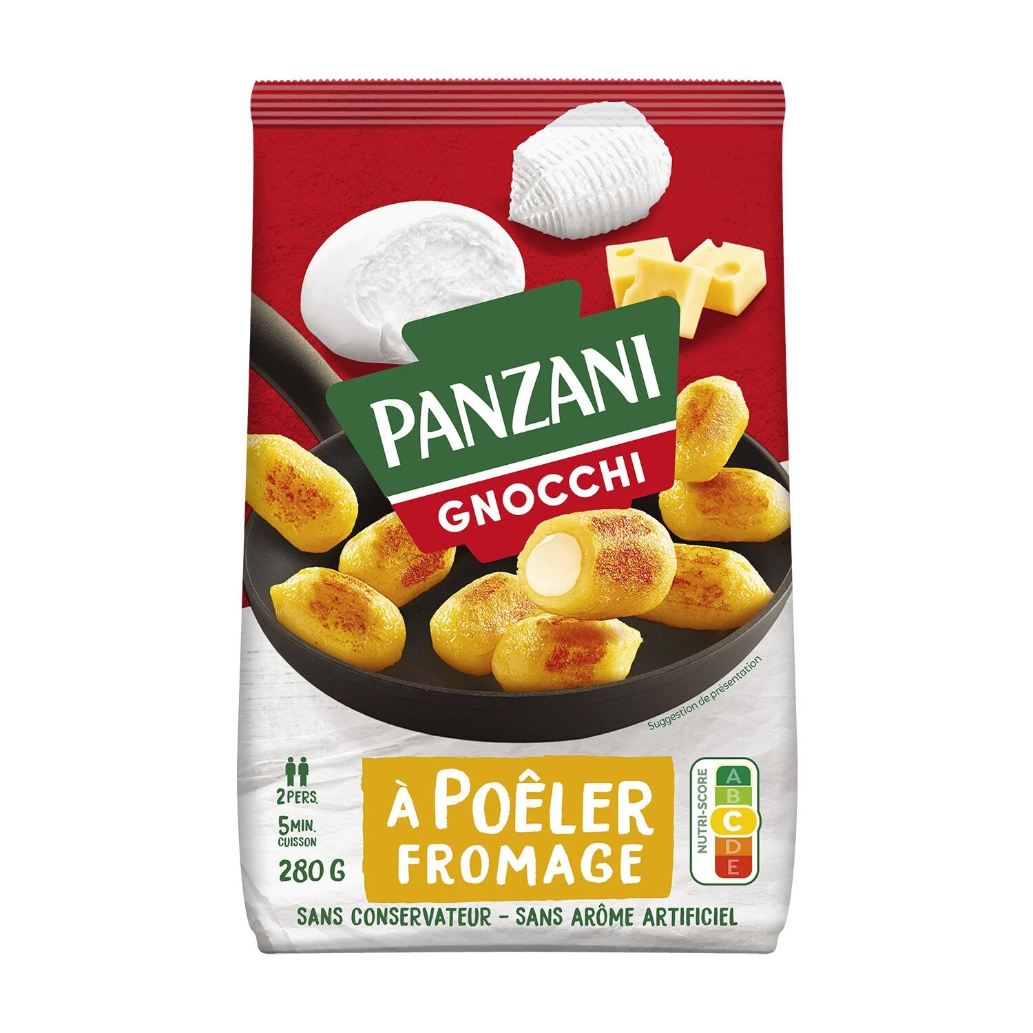Pâtes Fraîches Gnocchi à Poêler Au Fromage 280g - Panzani