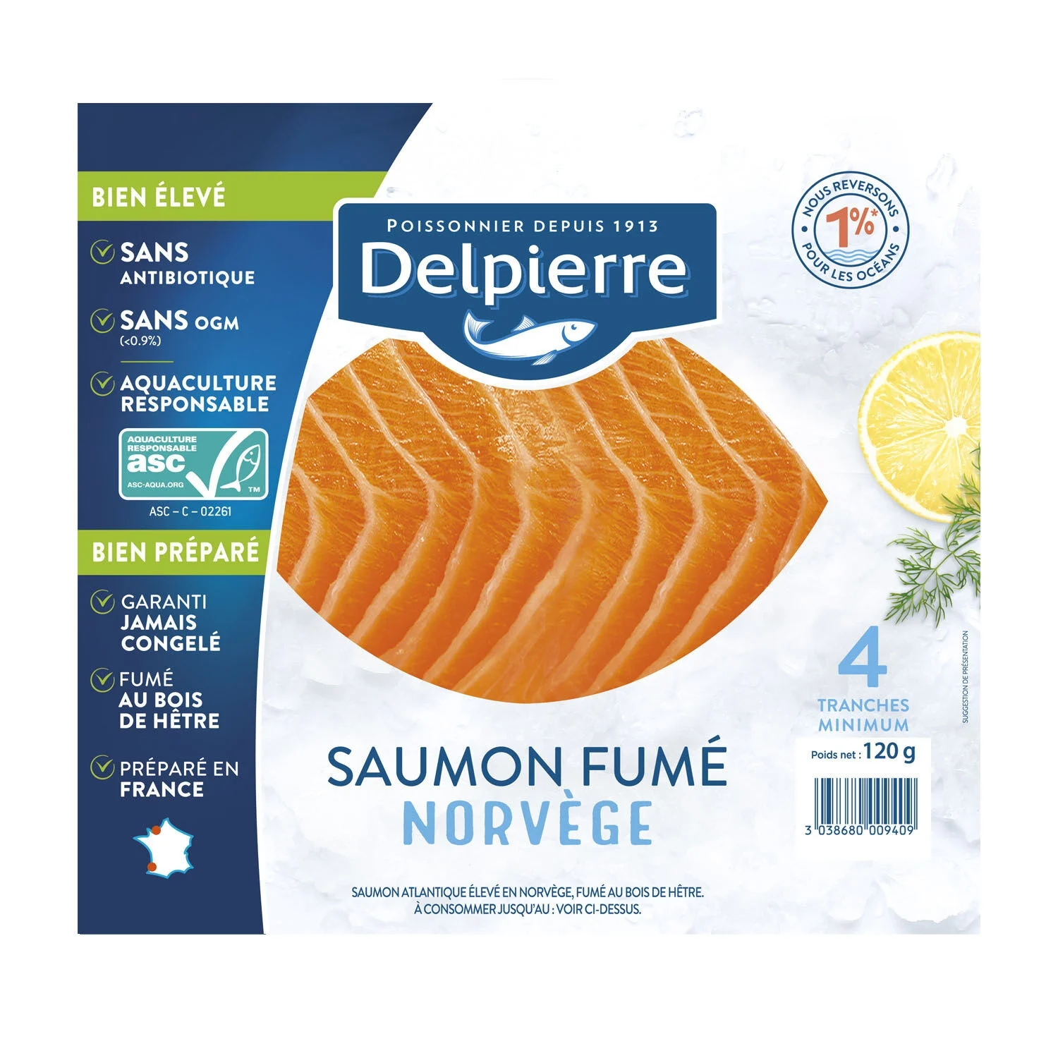 Saumon Atlantique Fumé Norvège - Delpierre