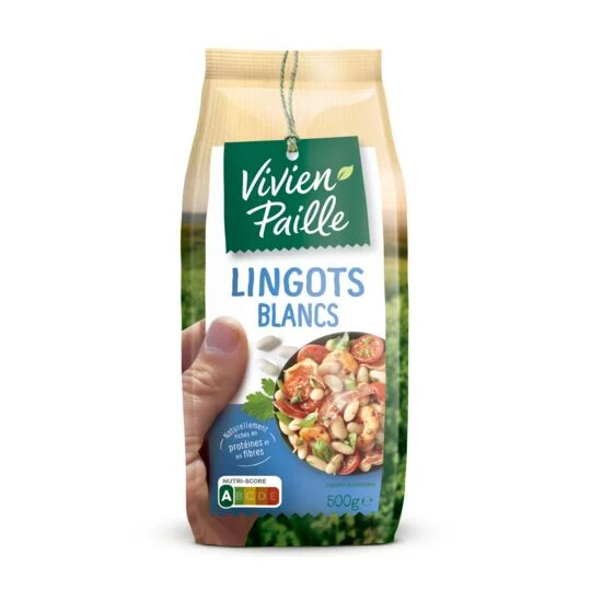 Haricots Lingots Blanc 500g - Vivien Paille