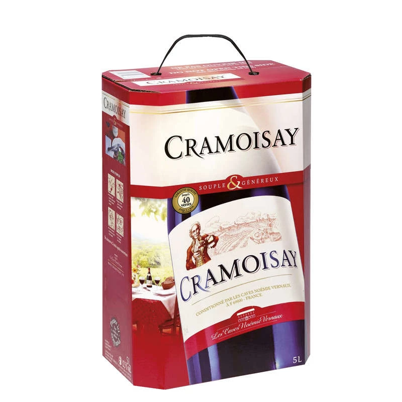 Vin Rouge, fontaine de 5L - CRAMOISAY