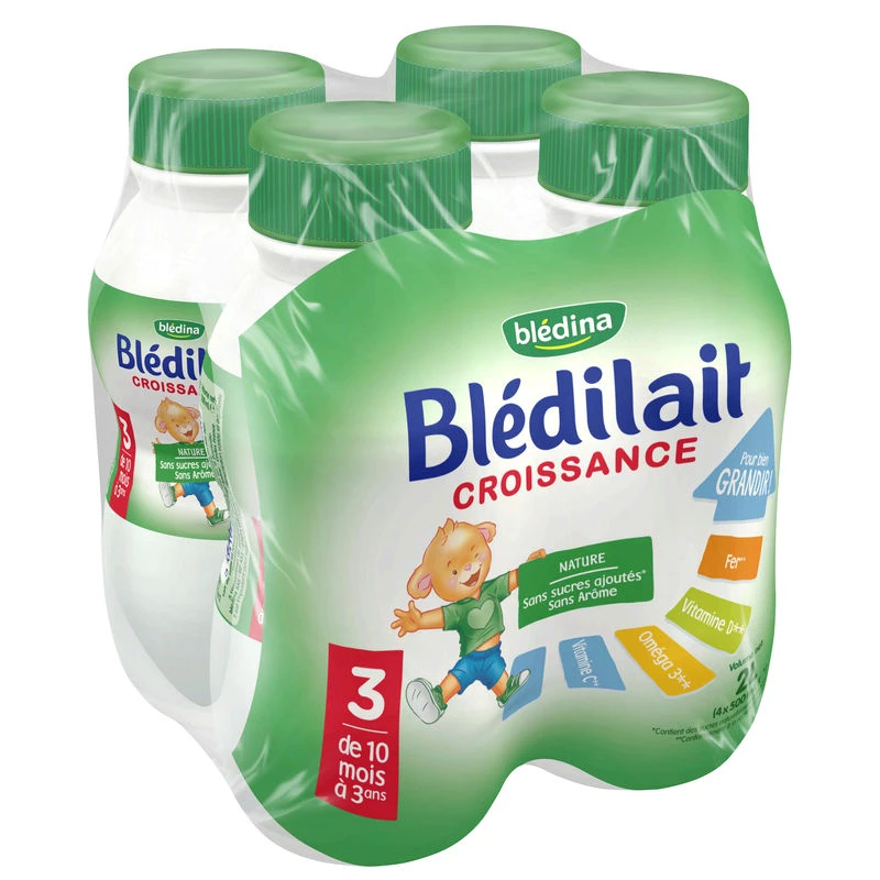 Lait bébé 3ème âge 4x500ml - BLEDINA