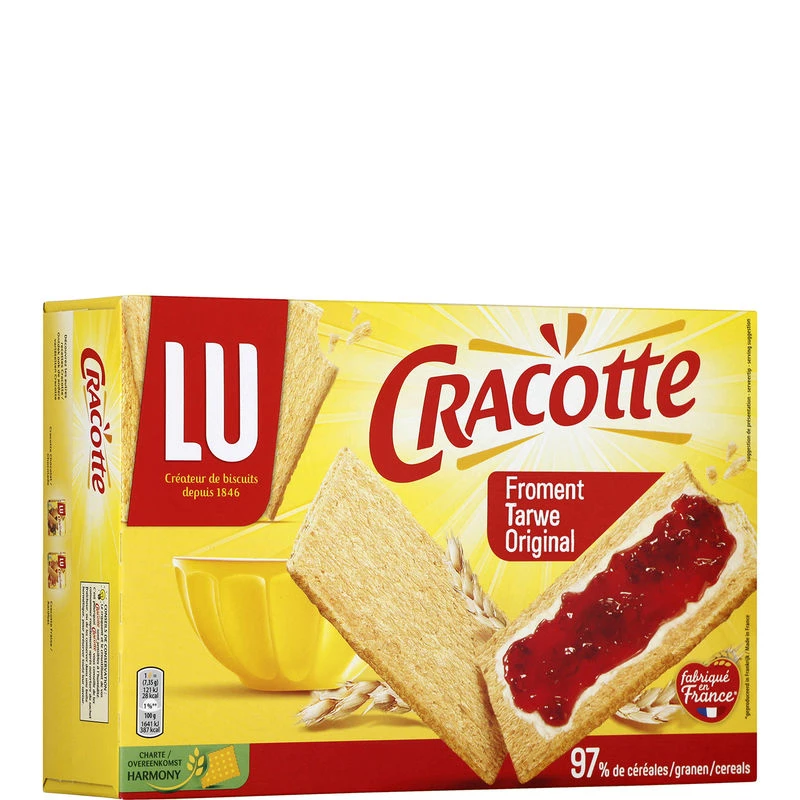 Gegrilde Tarwe Cracotte 250g - CRACOTTE