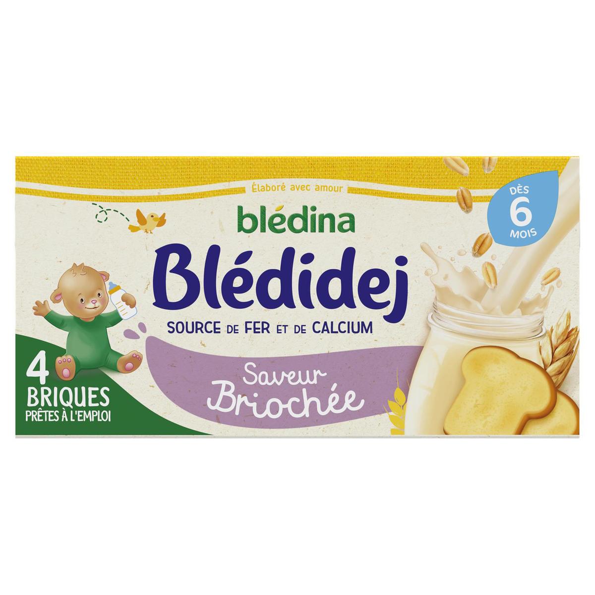 Blédidej Briochée flavor from 6 months 4x250ml - BLEDINA