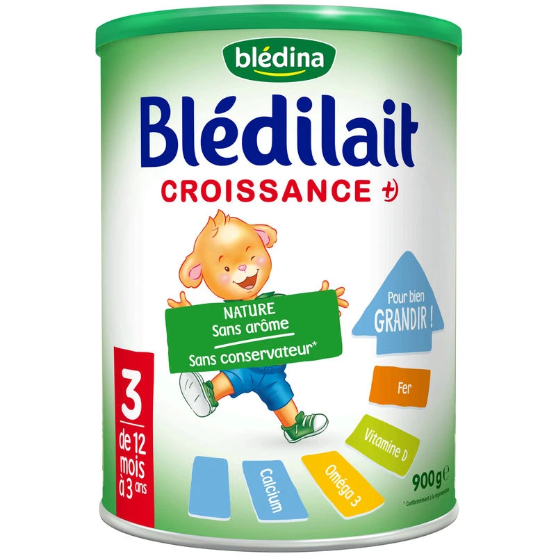 Lait en poudre nature 3ème âge 900g - BLEDINA