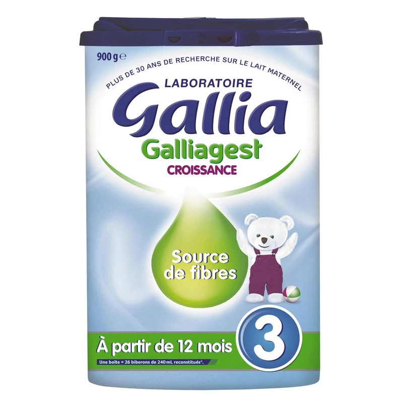 Leite em pó de crescimento Galliagest 900g - GALLIA