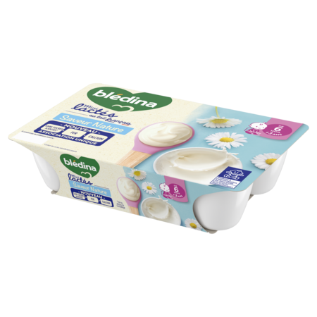 Mini natural milk baby dessert without sugar from 6 months 6x55g - BLEDINA