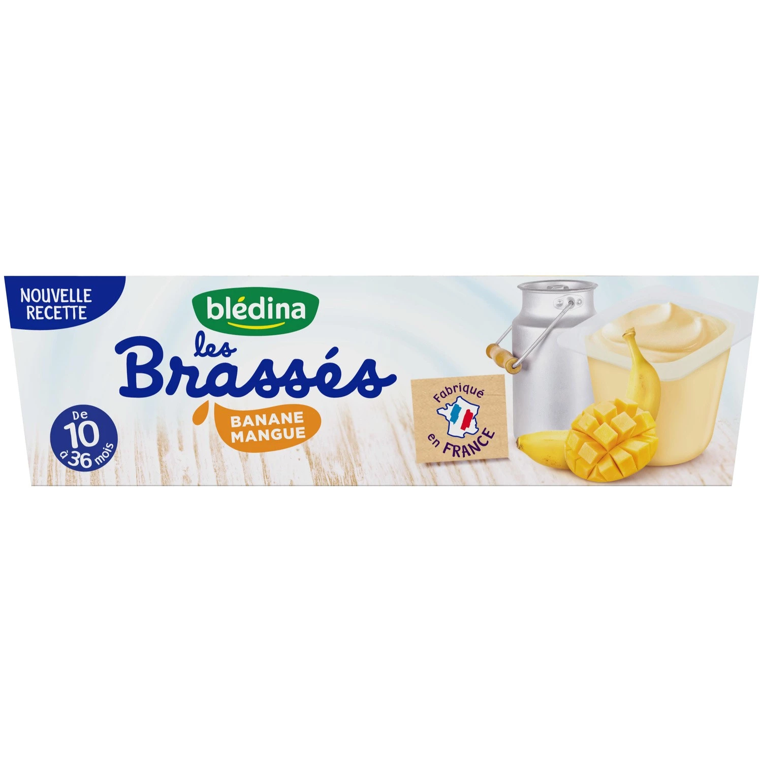 Dessert bébé 10-36 mois banane mangue 6x95g - BLEDINA