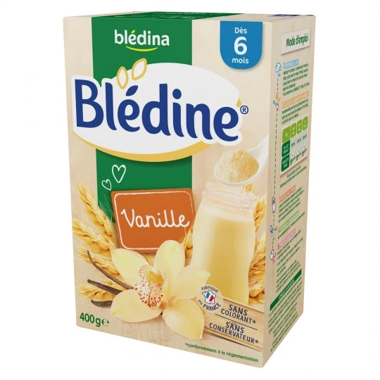 Babe Blédine cereals from 6 months Vanilla flavor 400g - BLEDINA
