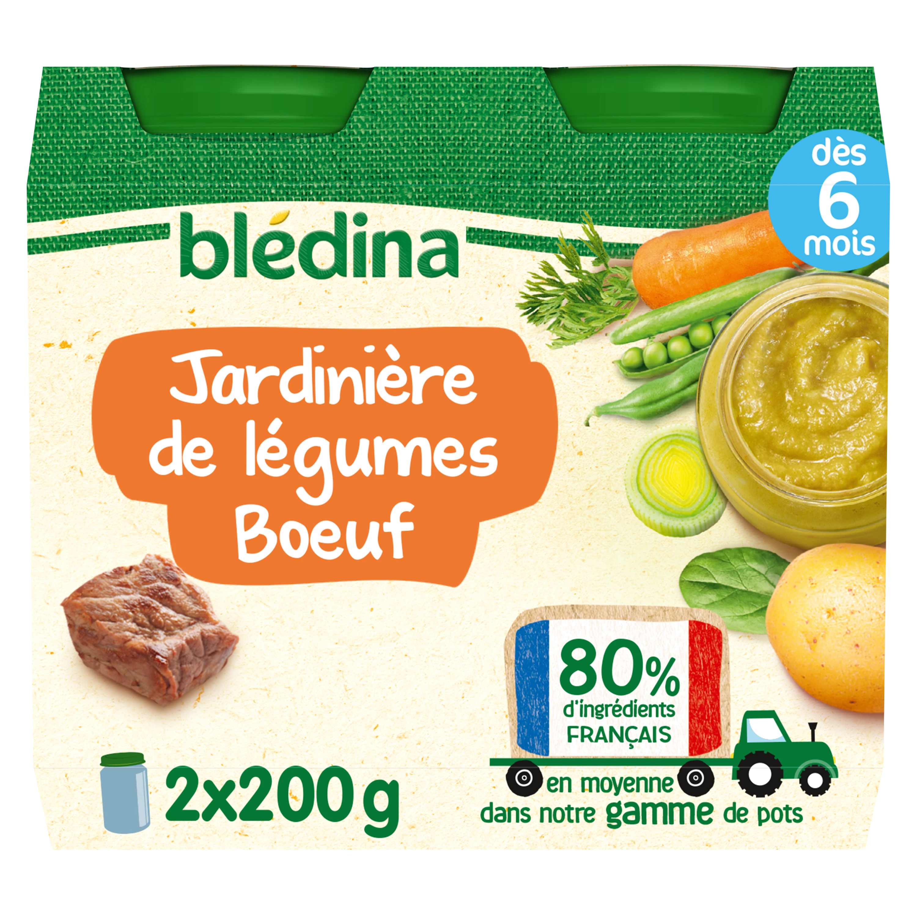 Jardiniere Leg Boeuf 2x200g