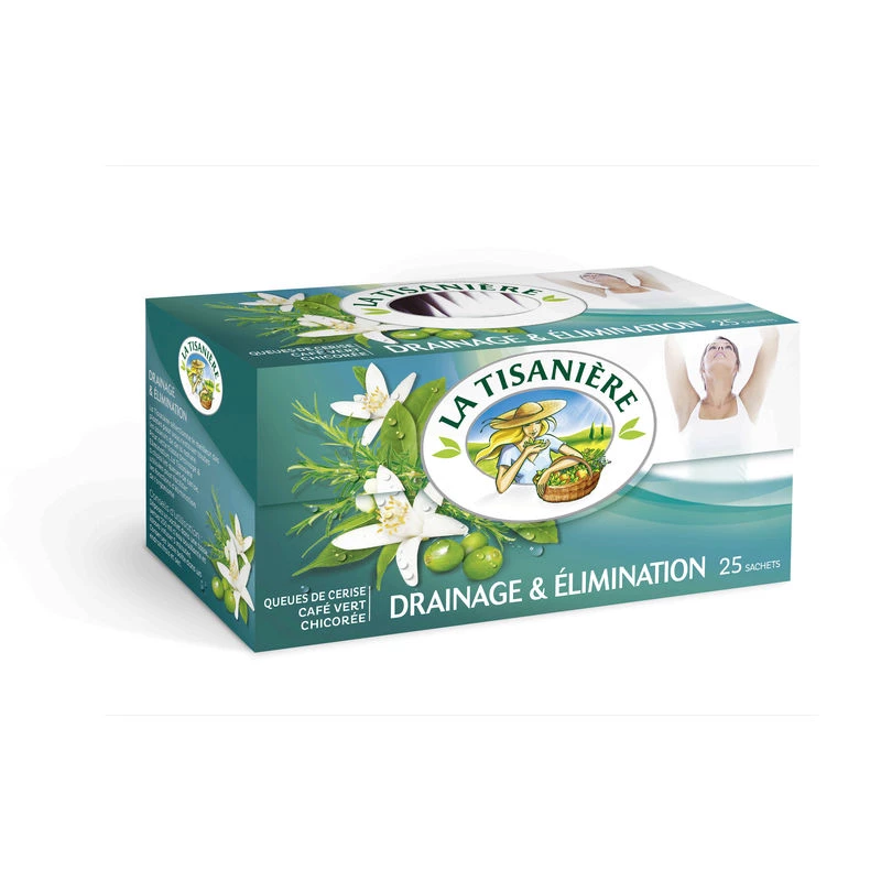 Infusion drainage et élimination x25 37g - LA TISANIÈRE