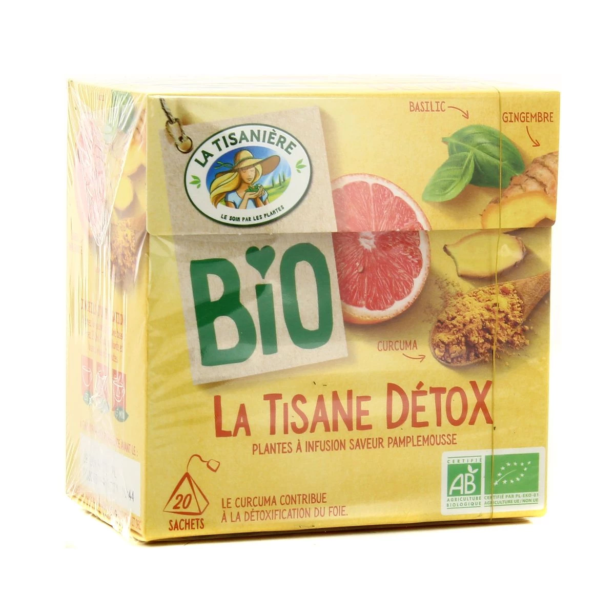 Infusion organic detox herbal tea x20 30g - LA TISANIÈRE