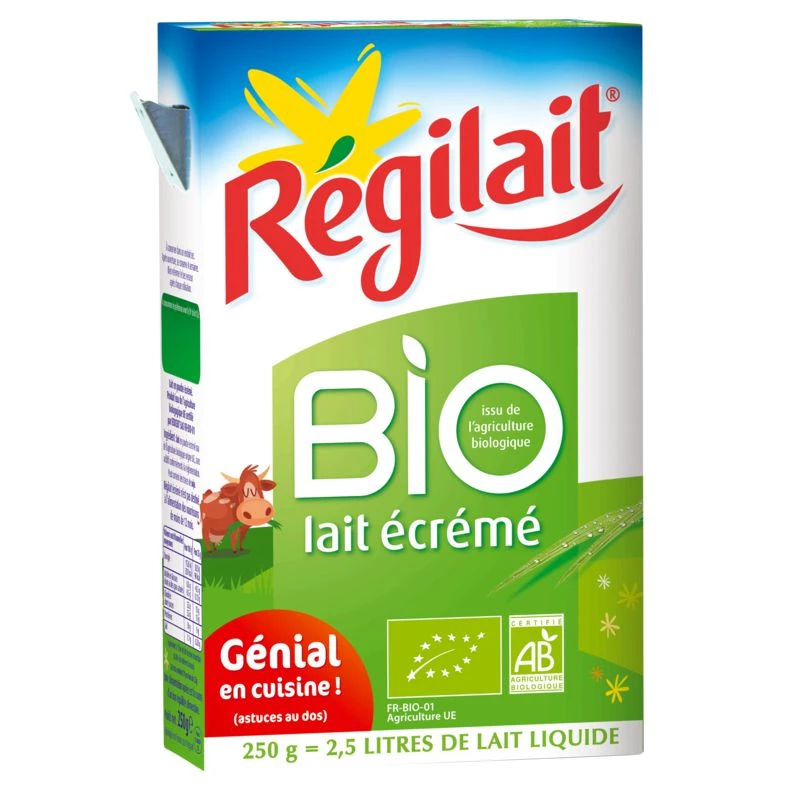 Lait écrémé Bio 250g - REGILAIT