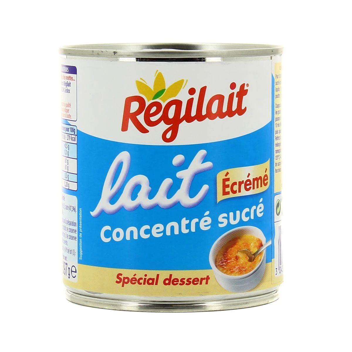 Leche condensada desnatada azucarada 397g - REGILAIT