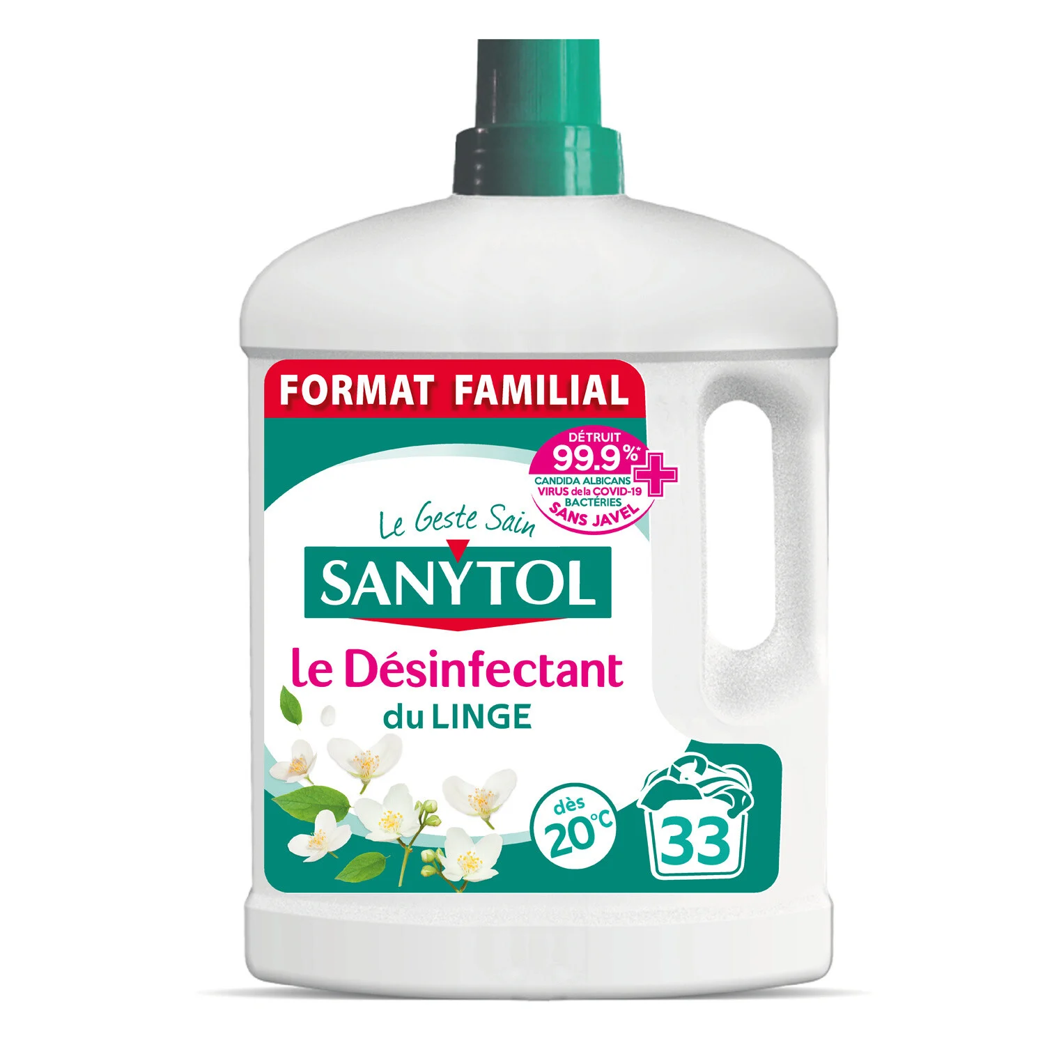 Anti-odor Laundry Disinfectant White Flowers Scent 1.5l - Sanytol