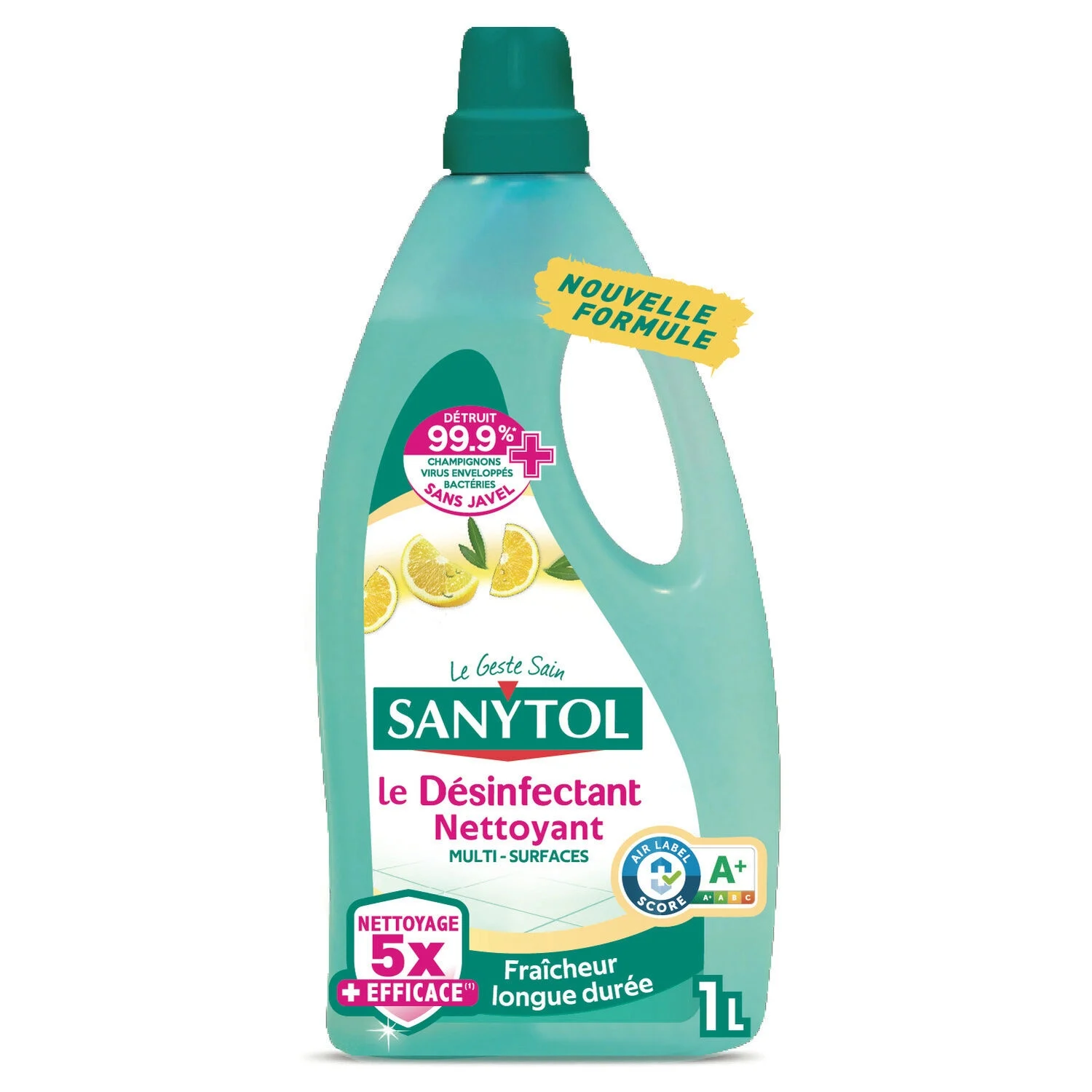 Multi-surface cleansers disinfectant lemon 1L - Sanytol