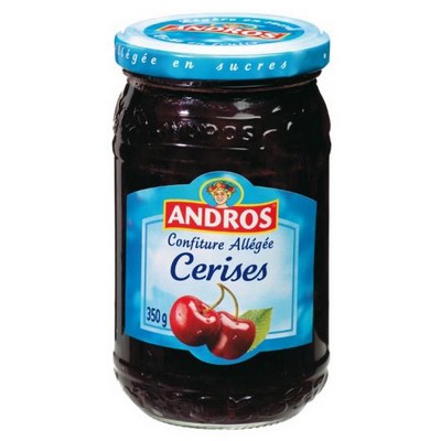 Confiture Allégée Cerises, 350g - ANDROS