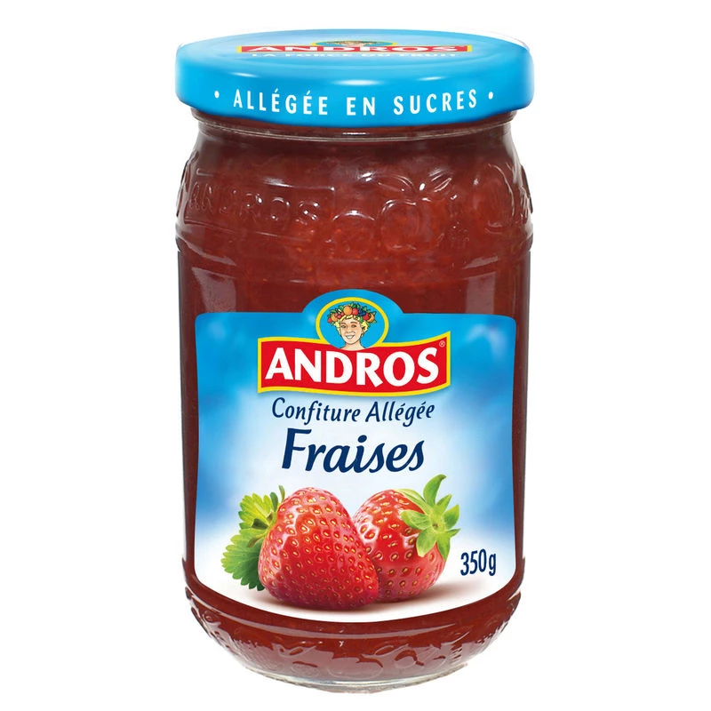 Light Strawberry Jam 350g - ANDROS