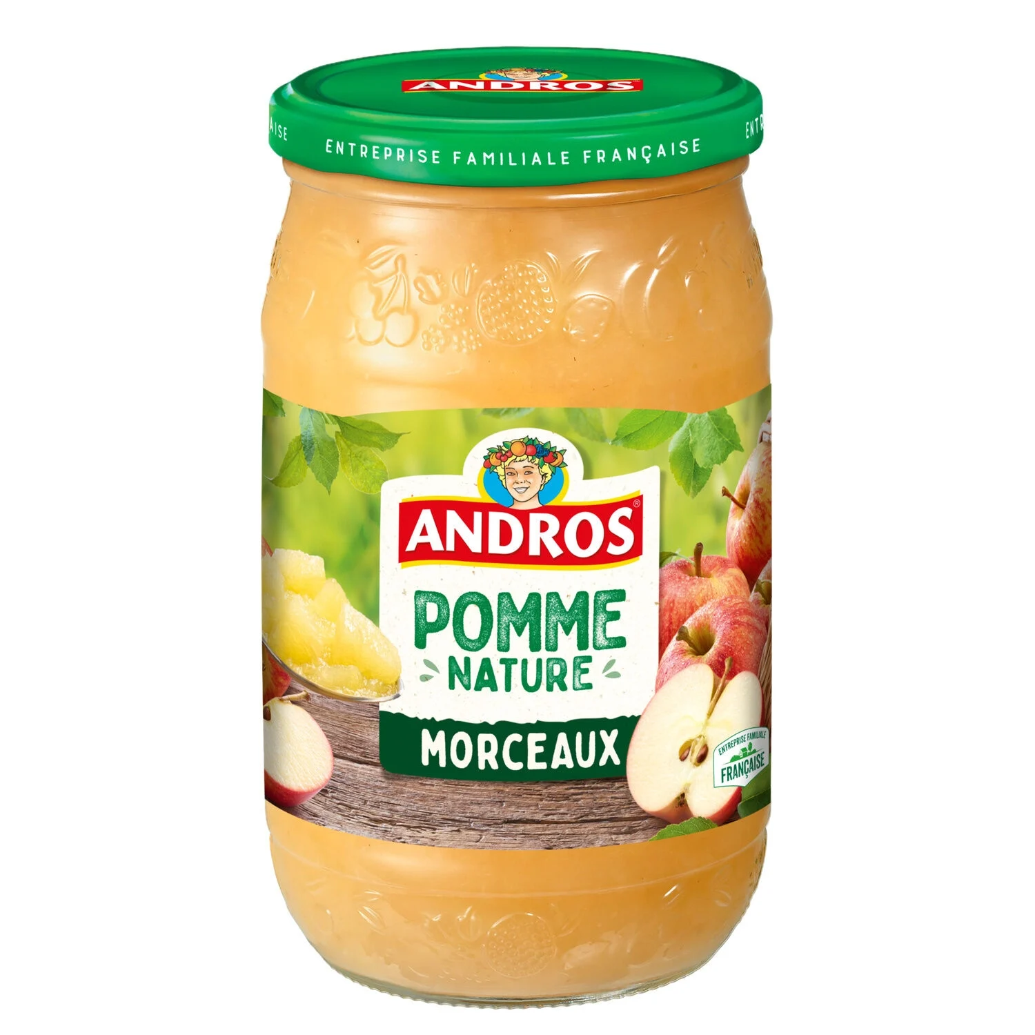 Apple Compote Pieces 740g - Andros