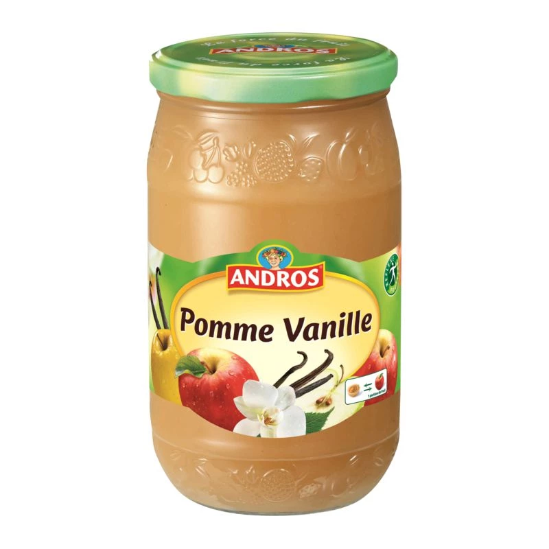 Compota de manzana/vainilla 750g - ANDROS