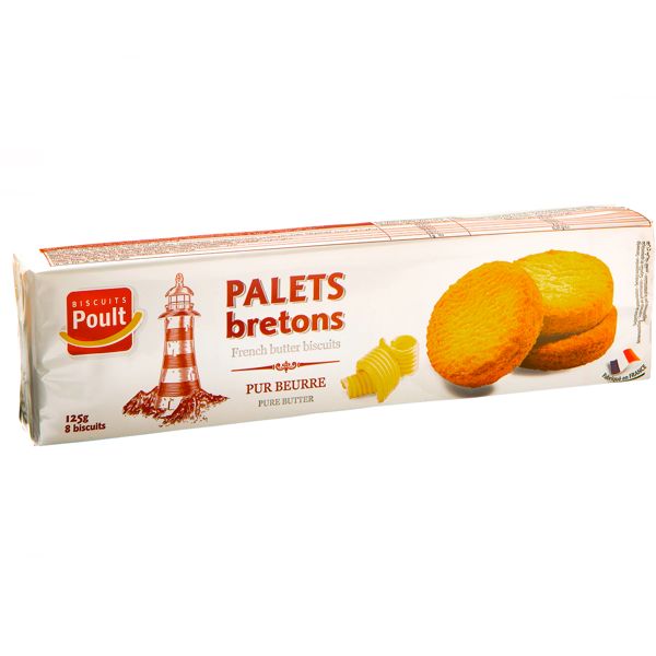 Palets Bretons - 8 Biscuits 125g - Poult