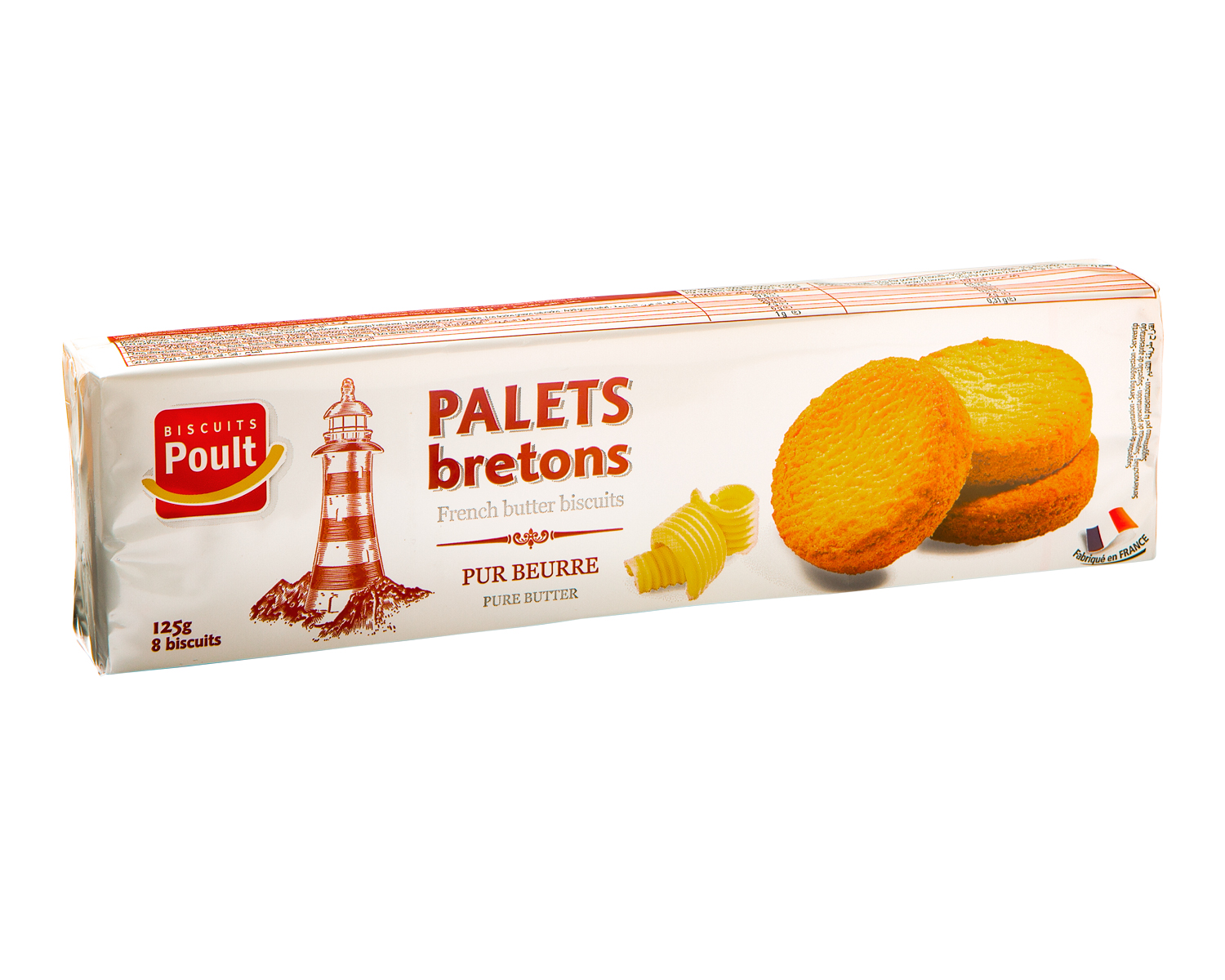 Palets Bretons - 8 Biscuits 125g - Poult
