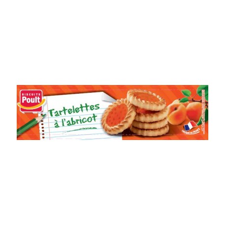 Tartelettes à L'abricot - 8 Biscuits 150g - Poult