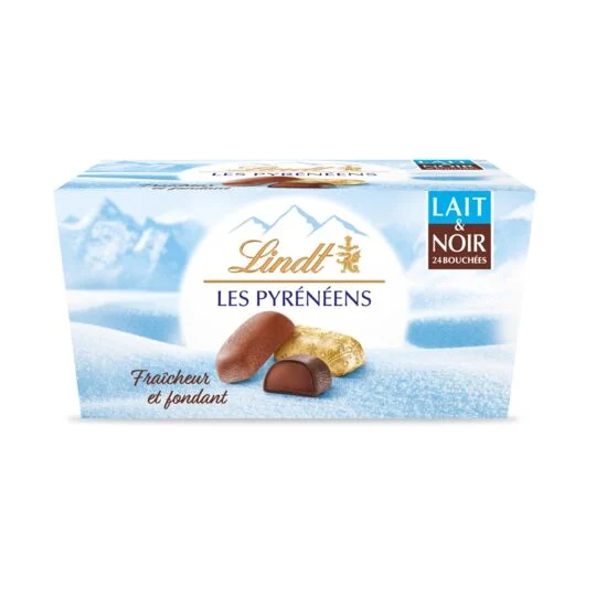 Les Pyrénées-Sortiment aus Vollmilch- und Zartbitterschokolade, 175 g - LINDT