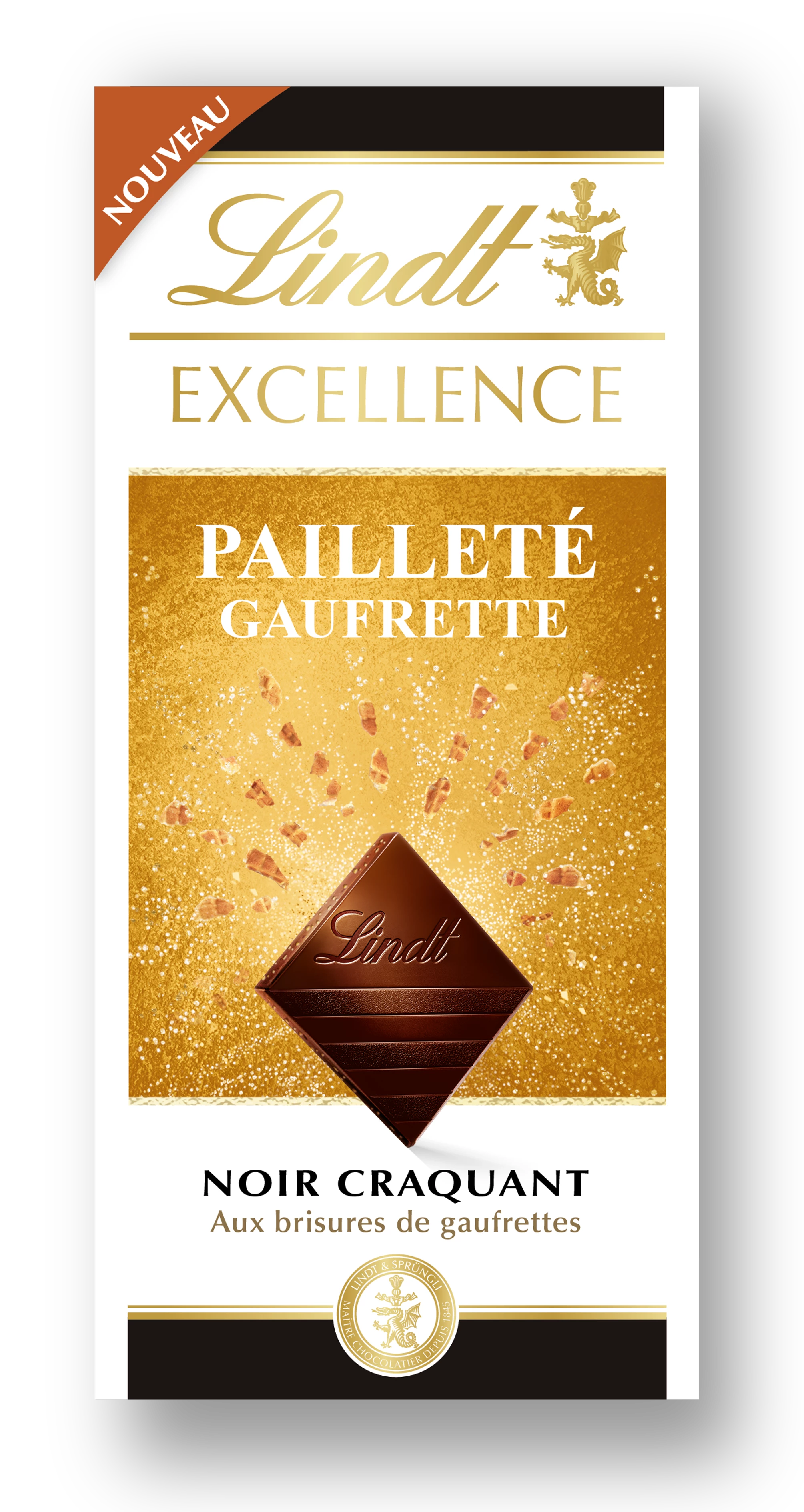 Excellence Noir Gaufrette   Tablette 100 G