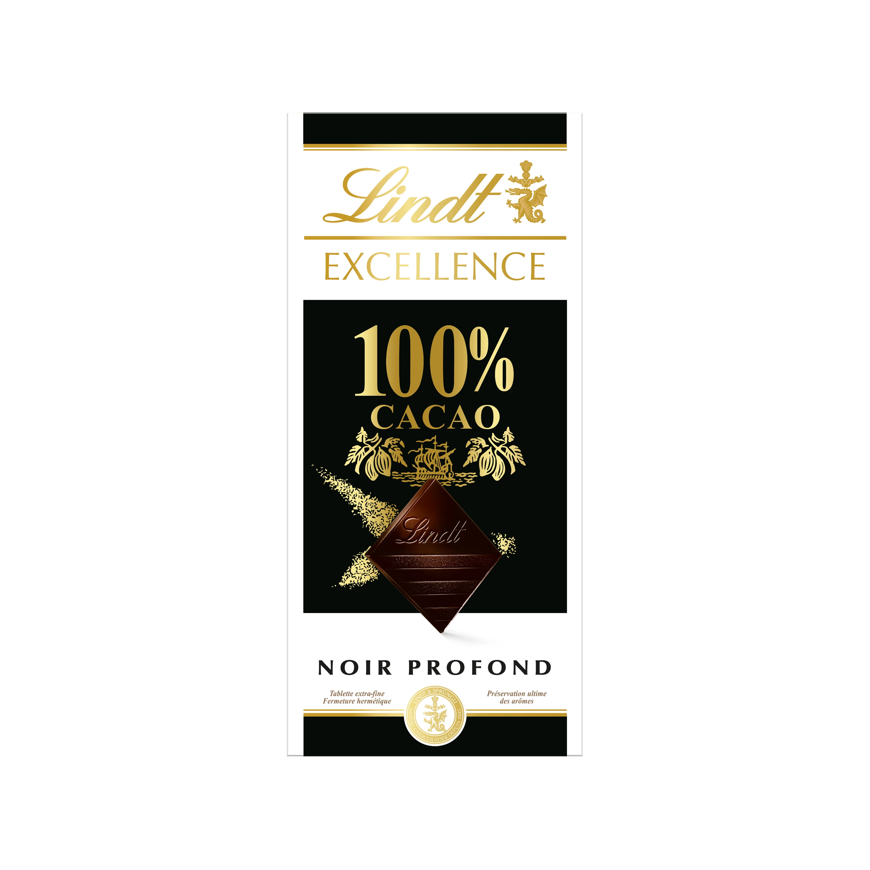 Excellence Noir 100%  Cacao   Tablette 50 G - LINDT
