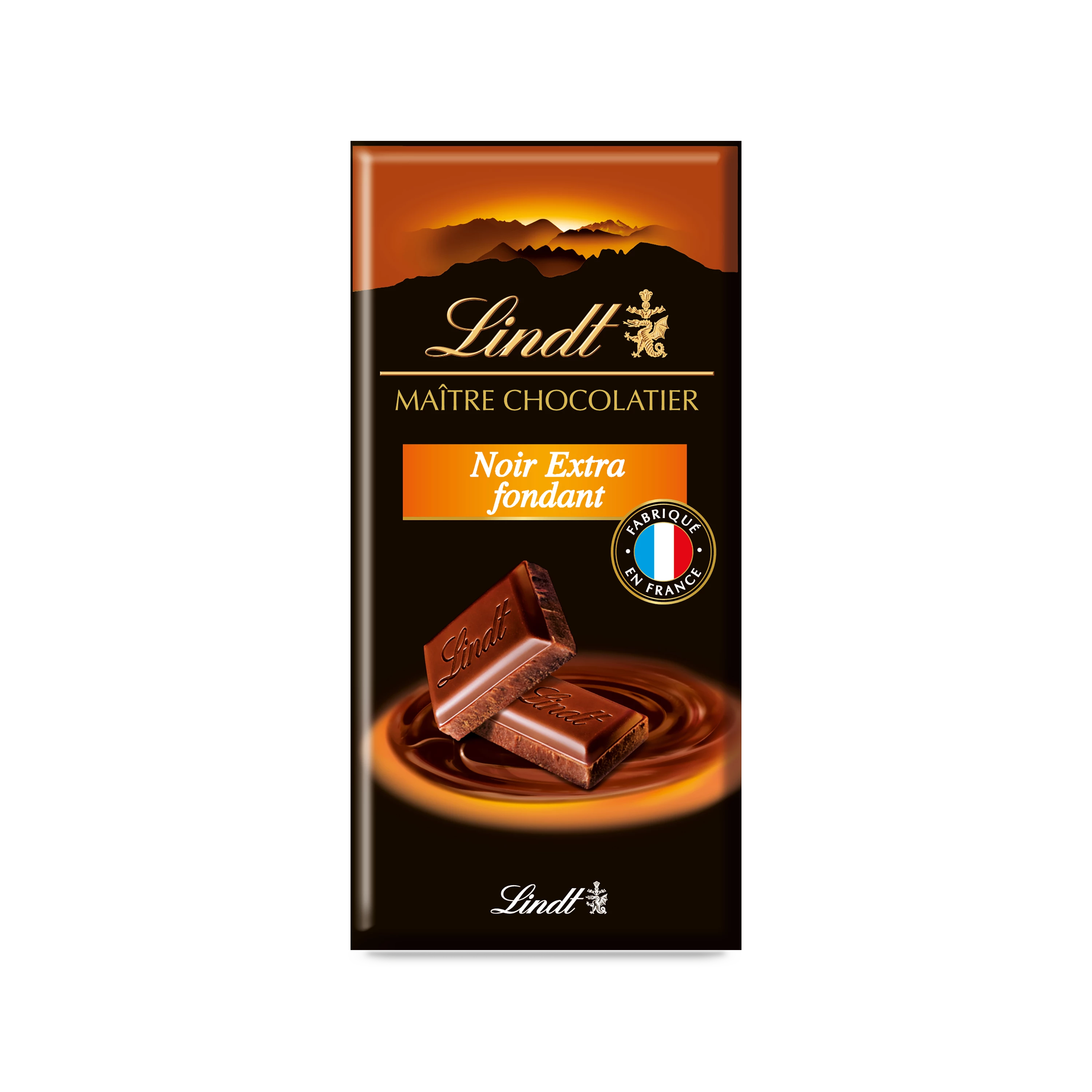 Tablette de chocolat noir extra fondant 3x100g - LINDT