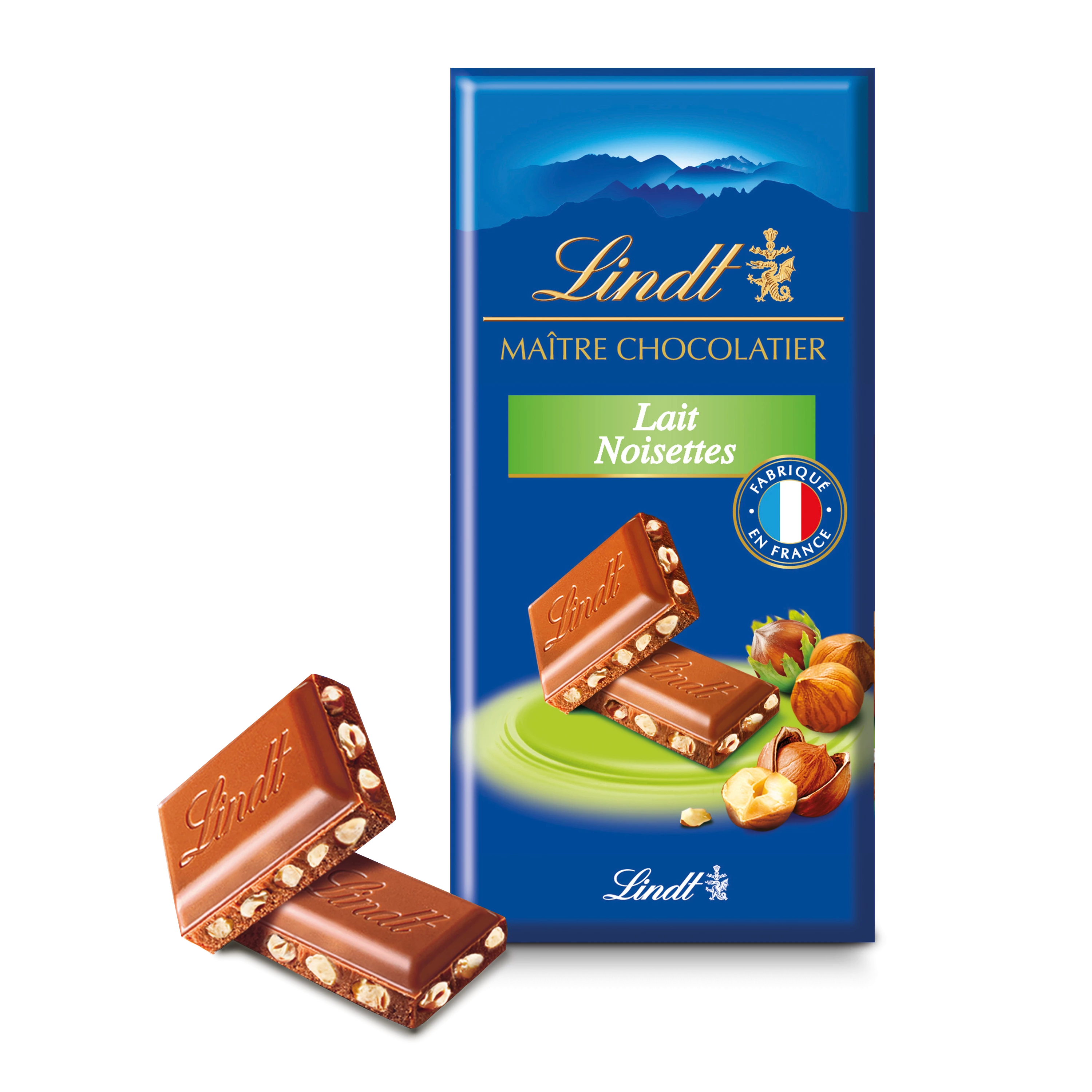 Chocolat Au Lait Maitre Chocolatier Noisettes Tablette 110 G