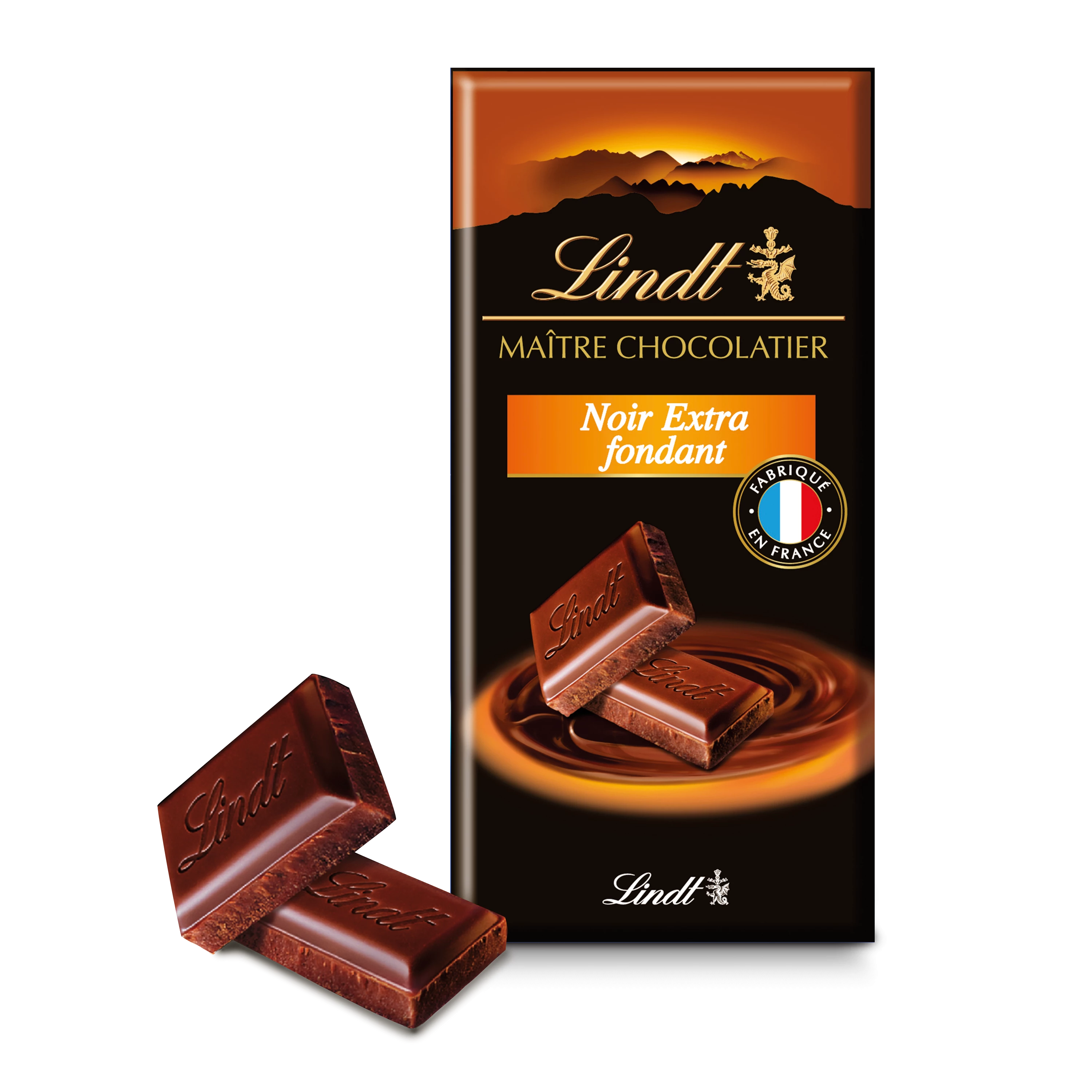 Dark Chocolate Excellence Maitre Chocolatier Extra Fondant Tablet 110 G