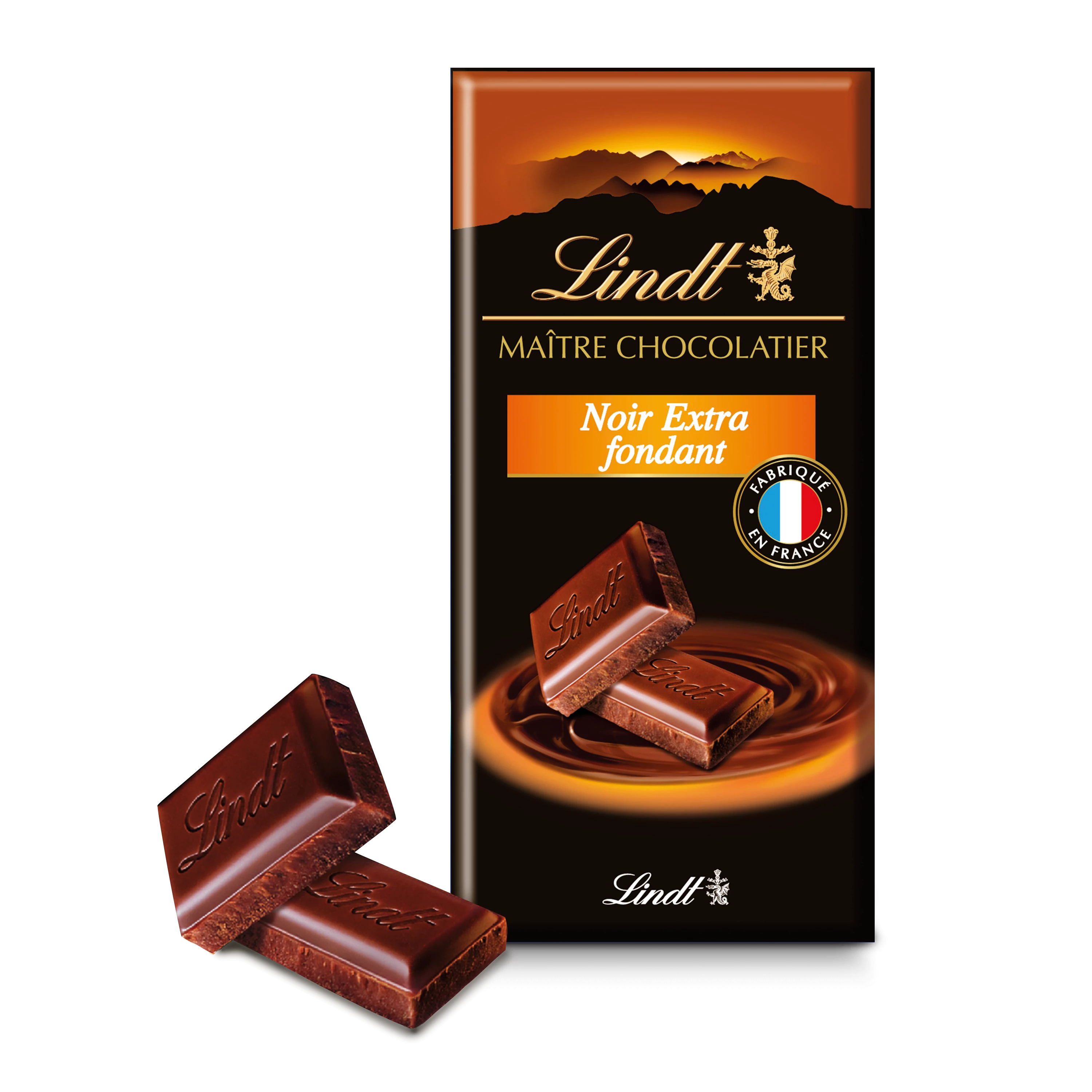 Chocolate amargo Excellence Maitre Chocolatier Pastilha Fondant Extra 110 G