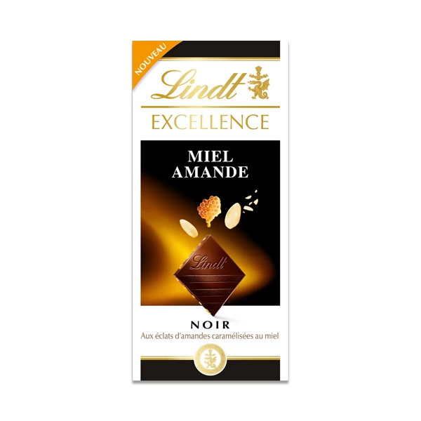 إكسلانس قرص العسل الأسود واللوز 100 غ - LINDT