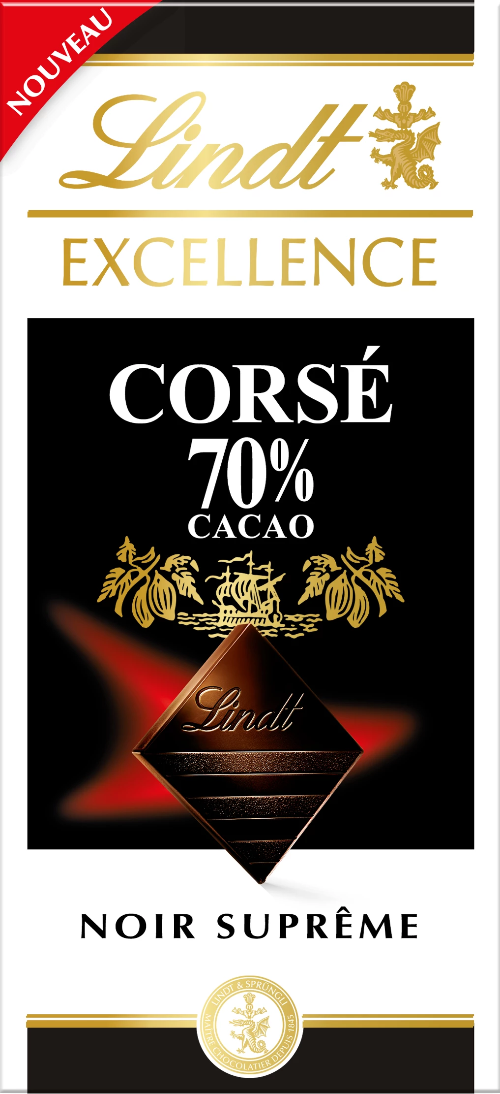 Excellence Dark 70% насыщенная какао-таблетка 100 г - LINDT