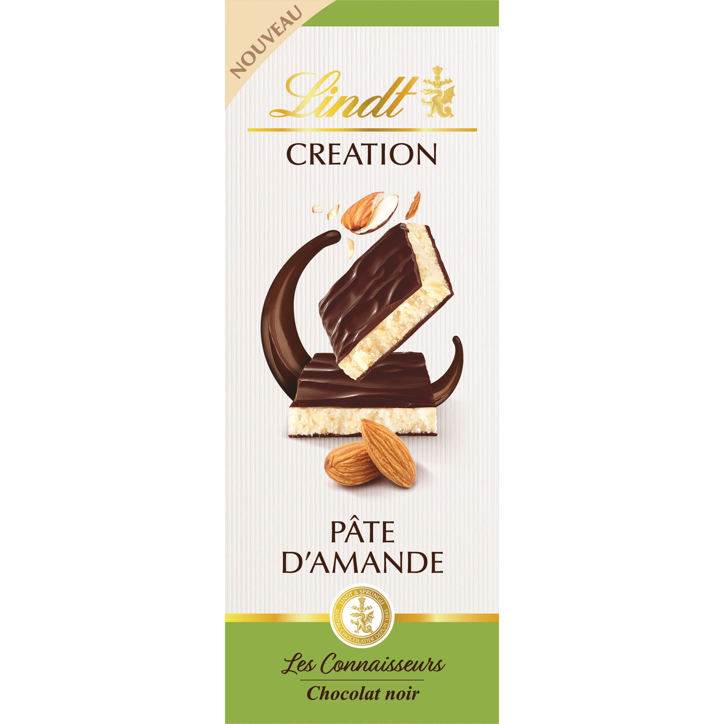 Creation Noir Pasta De Almendras Tableta 110 G - LINDT