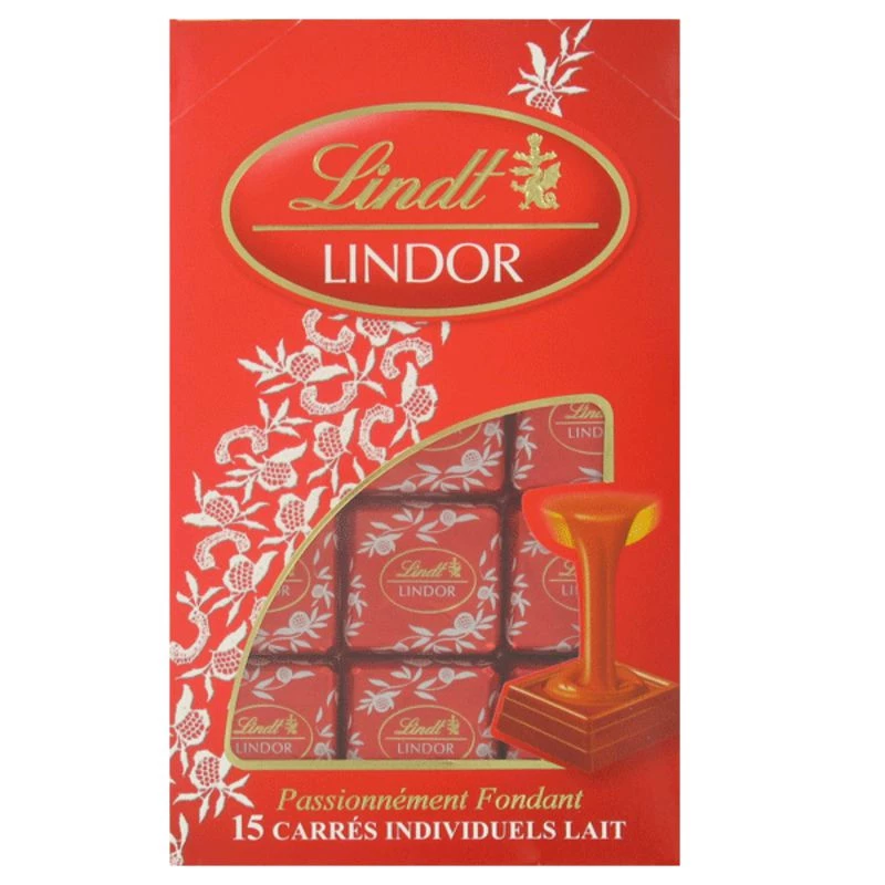 Carrés Lindor Lait Etui De 15 Carrés - LINDT
