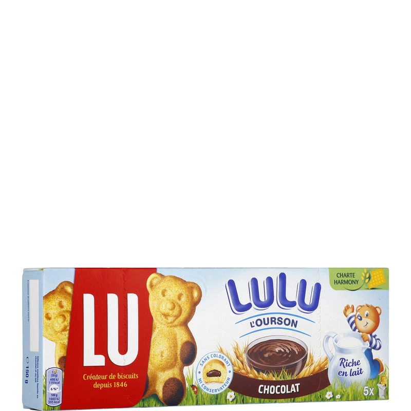 Lulu chocolate teddy bear x5 150g - LU