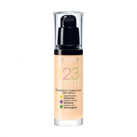 123 Perfect Fond De Teint 53 Light Beige 30ml - Bourjois