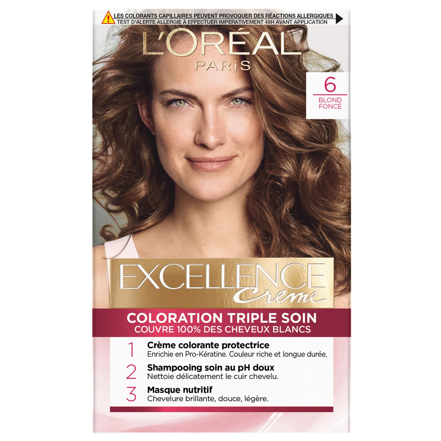 Coloration Cheveux 6 Coloration Blond FoncÃ© excellence - L'OREAL