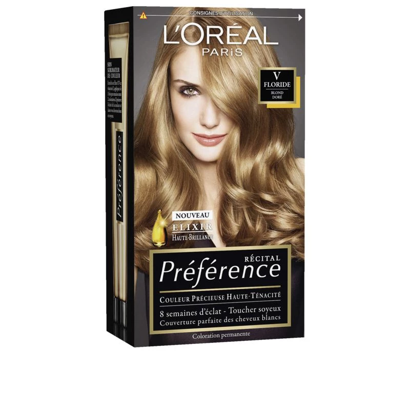 Preferência de coloração de cabelo V loiro dourado - L'OREAL