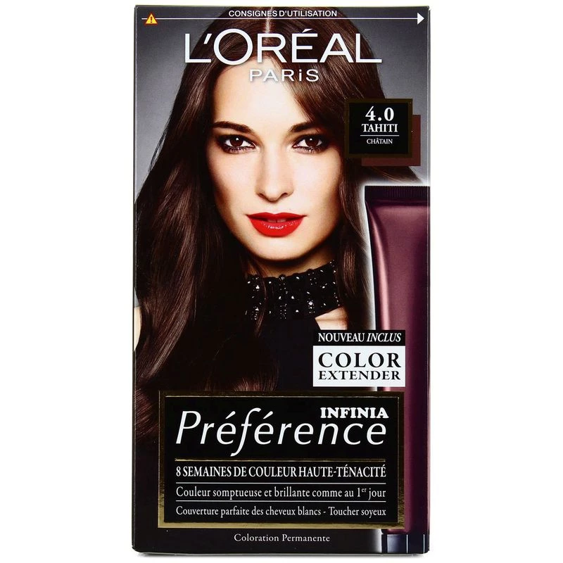 Tintura permanente per capelli 4.0 Castano Tahiti - L'oreal