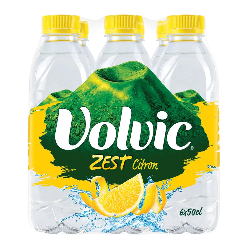 Lemon flavored water 6x50cl - VOLVIC